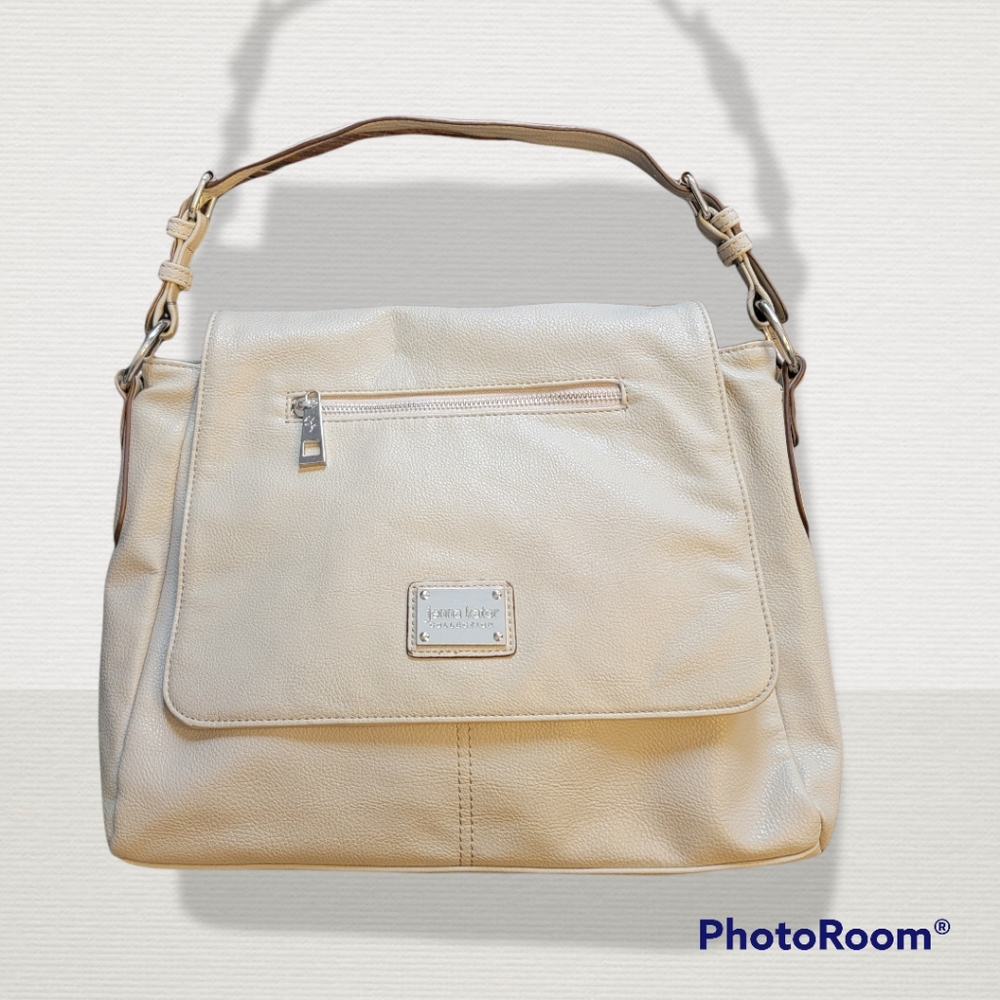 Jenna Kator collection light gray handbag